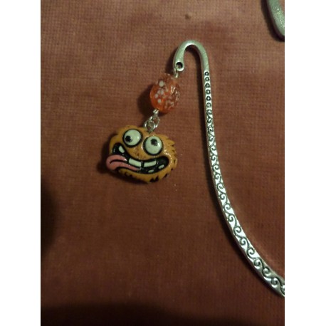 Bookmark little green Monster