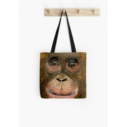 Small tote bag, with drawing of Mother and Baby Giraffe