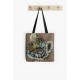 Small tote bag, with drawing of german shepherd dog