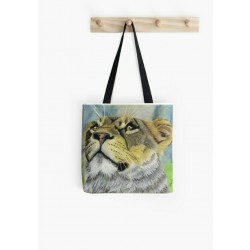 Small tote bag, with drawing of Cuute Tiger Cub