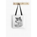 Small tote bag, of Fluffy Cat