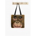 Medium tote bag, with drawing of Orangutan