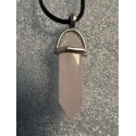 Double Terminated Rose Quartz Pendant