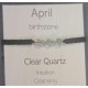 Birthstone adjustable bracelet March (Aquamarine)