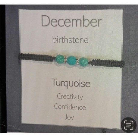 Birthstone adjustable bracelet September Lapis-Lazuli